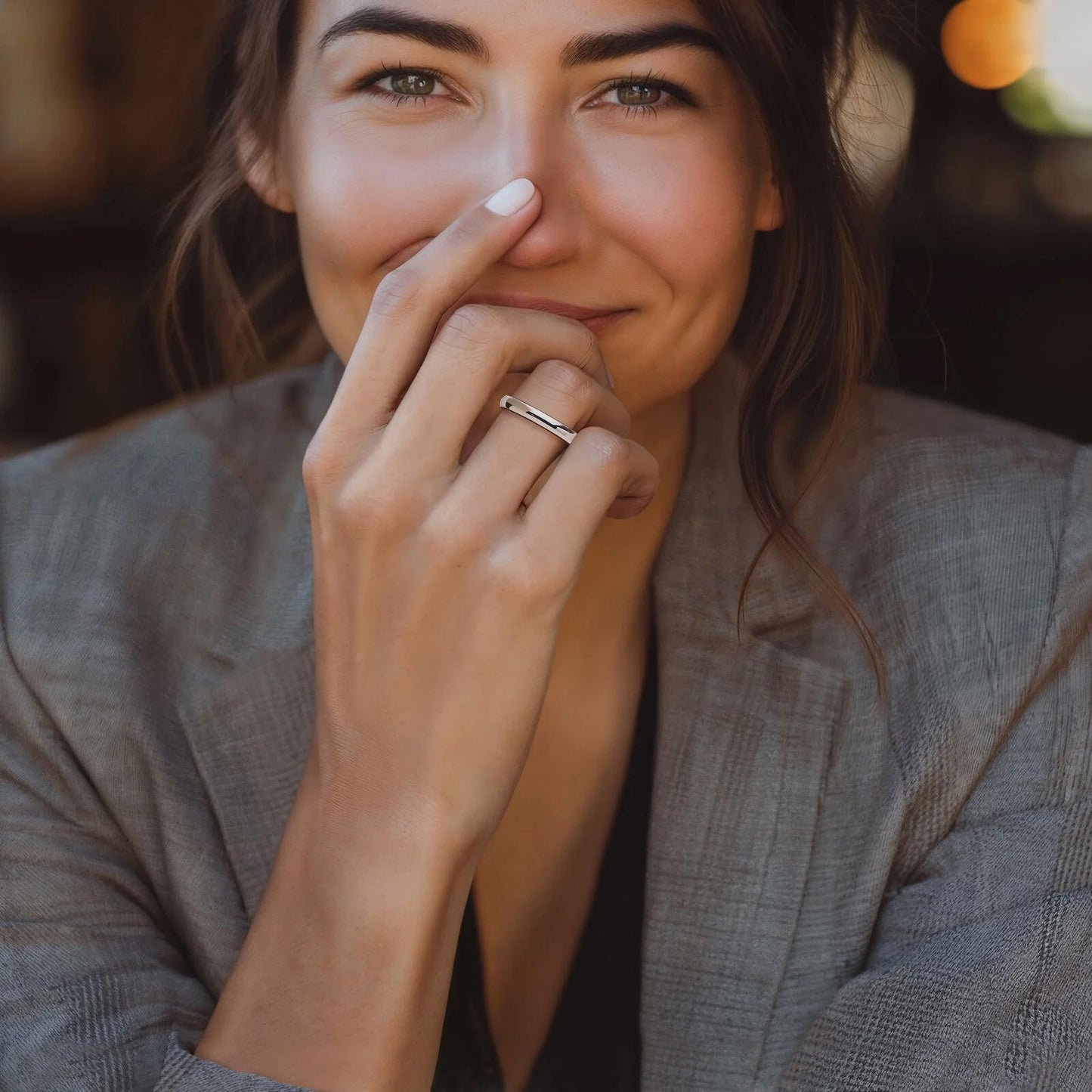 Classic Women's 3mm 14k White Gold Wedding Band