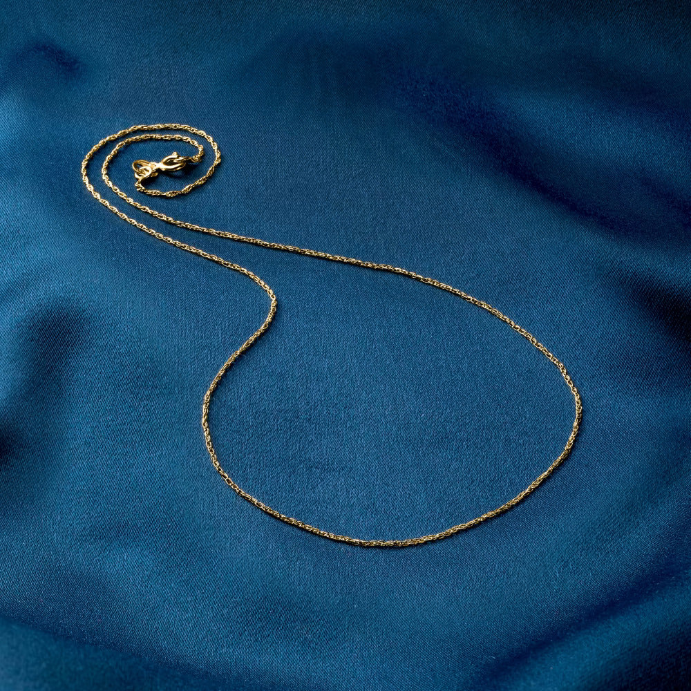 Italian 1mm 14kt Yellow Gold Rope-Chain Necklace