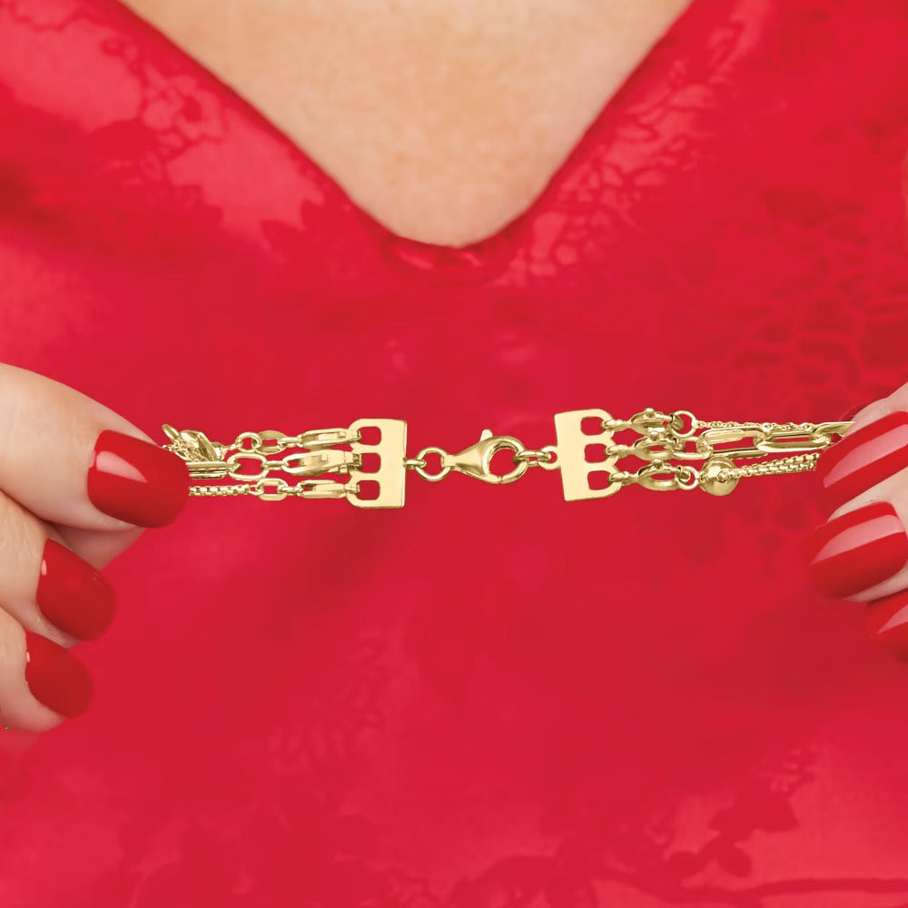 Italian 18kt Gold Over Sterling Layering Clasp - Luxury accessories