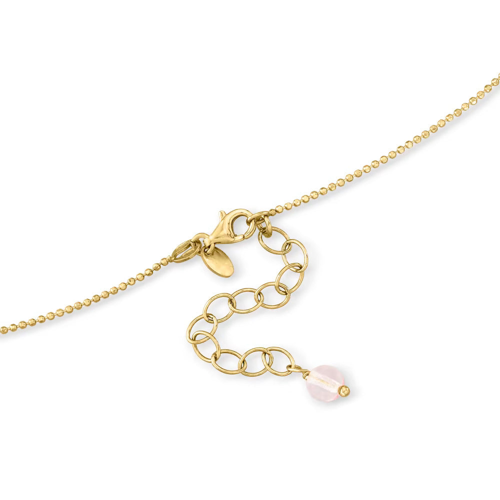 Italian Red and Pink Murano Glass Heart Pendant Necklace in 18kt Gold Over Sterling. 18"