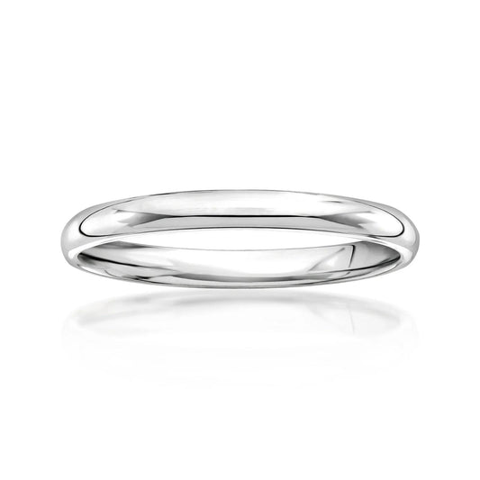 Classic Women's 2mm 14k White Gold Wedding Band