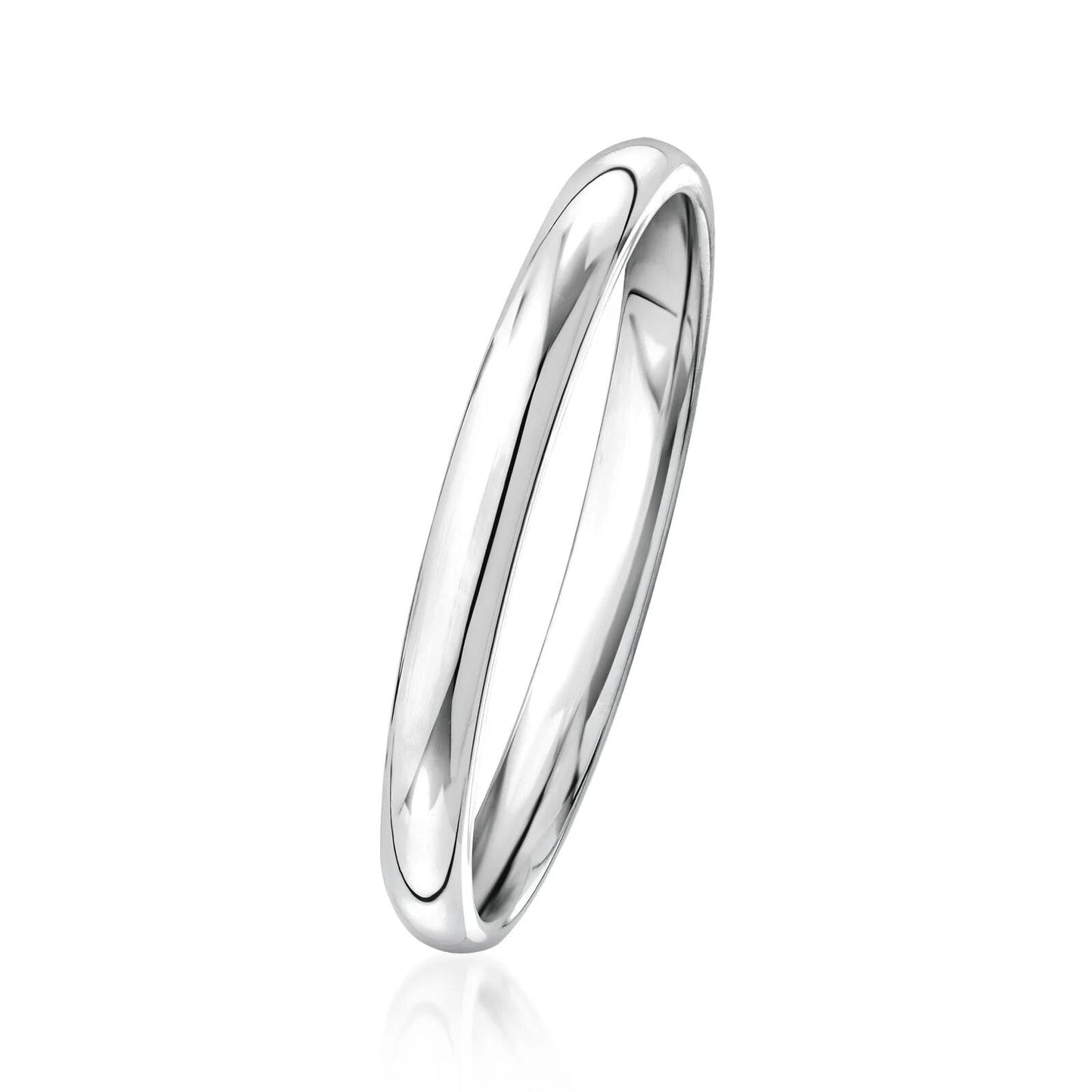 Classic Women's 2mm 14k White Gold Wedding Band