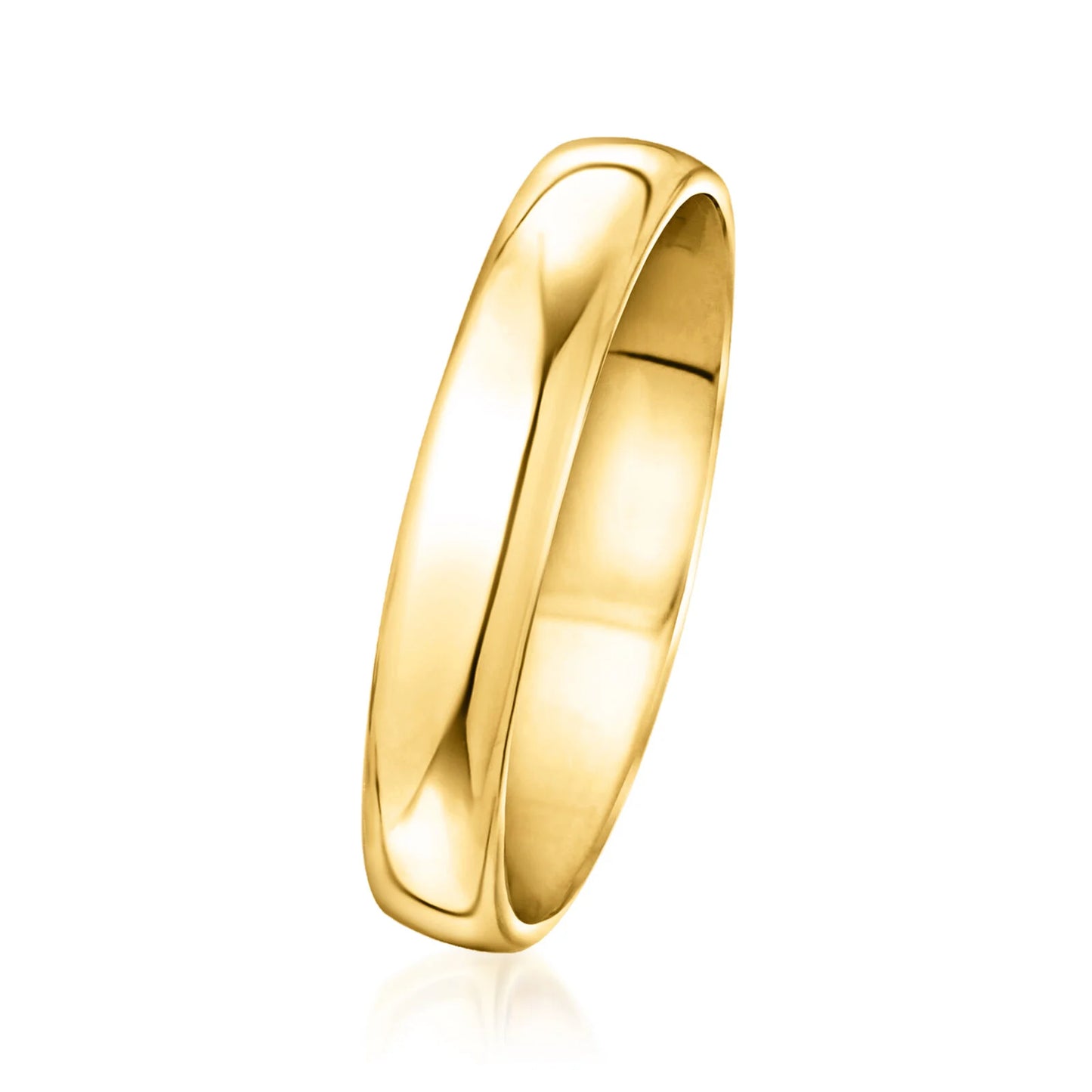 Classic Men's 4mm 14k Yellow Gold Wedding Band