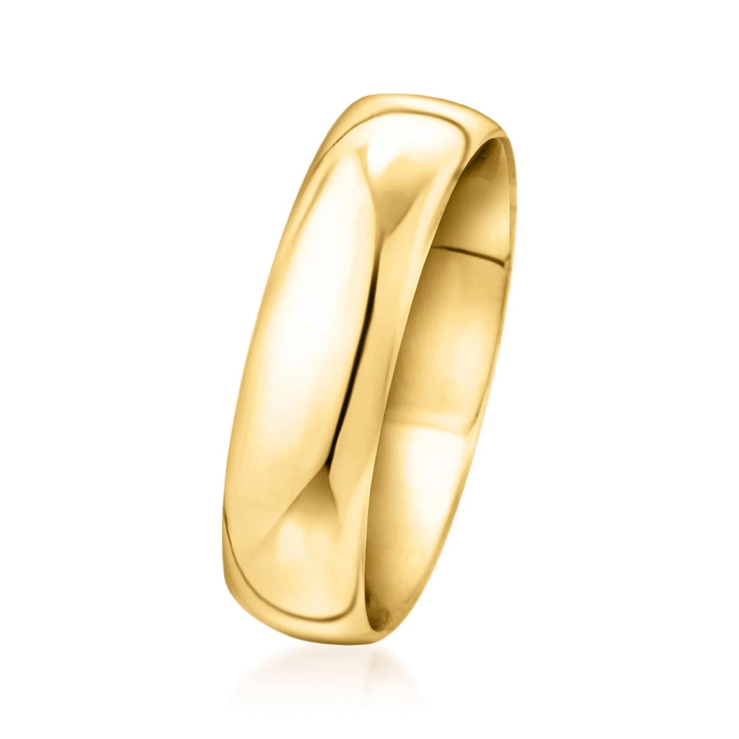 Classic Men's 6mm 14k Yellow Gold Wedding Band