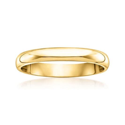 Classic Women's 3mm 14k Yellow Gold Wedding Band