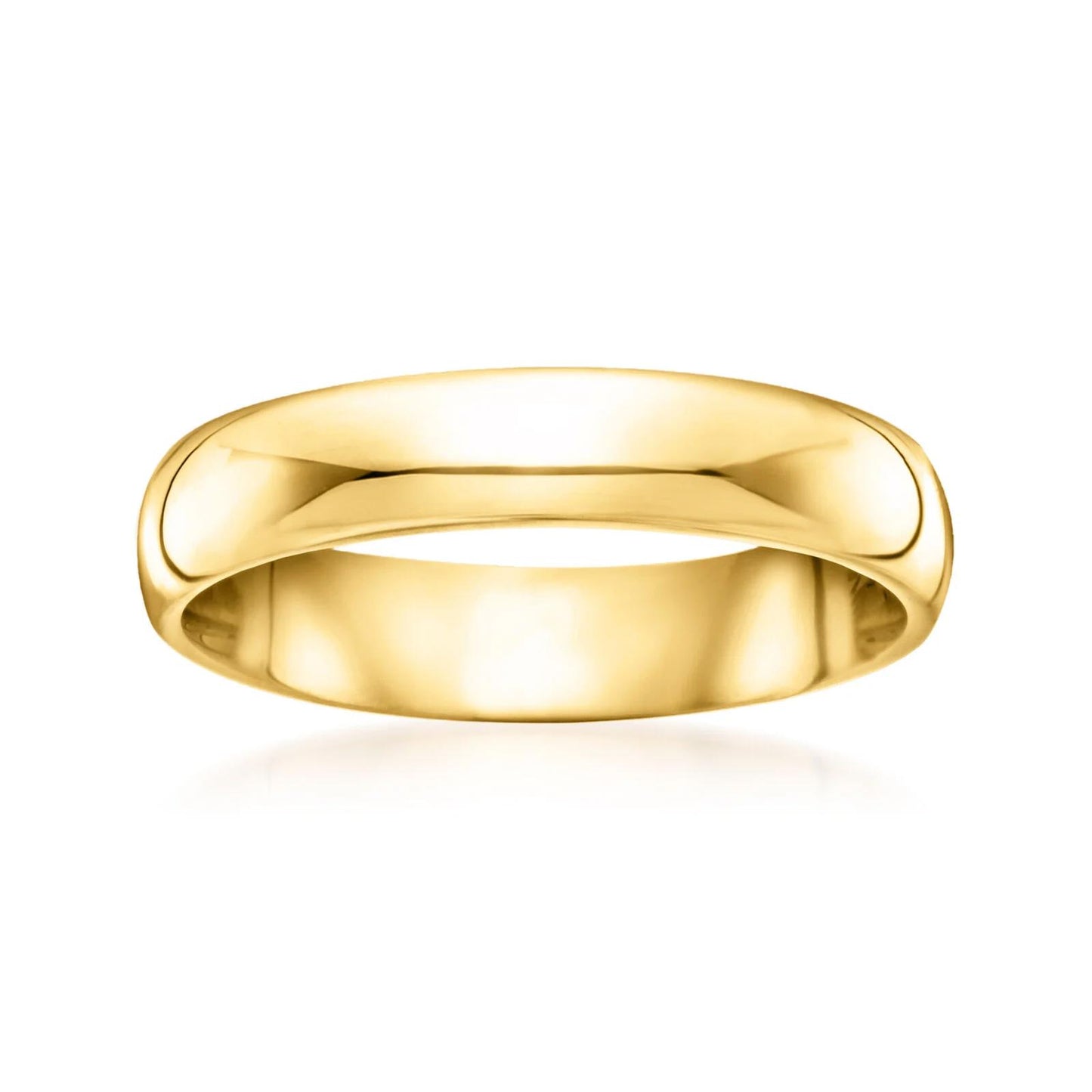 Classic Women's 4mm 14k Yellow Gold Wedding Band