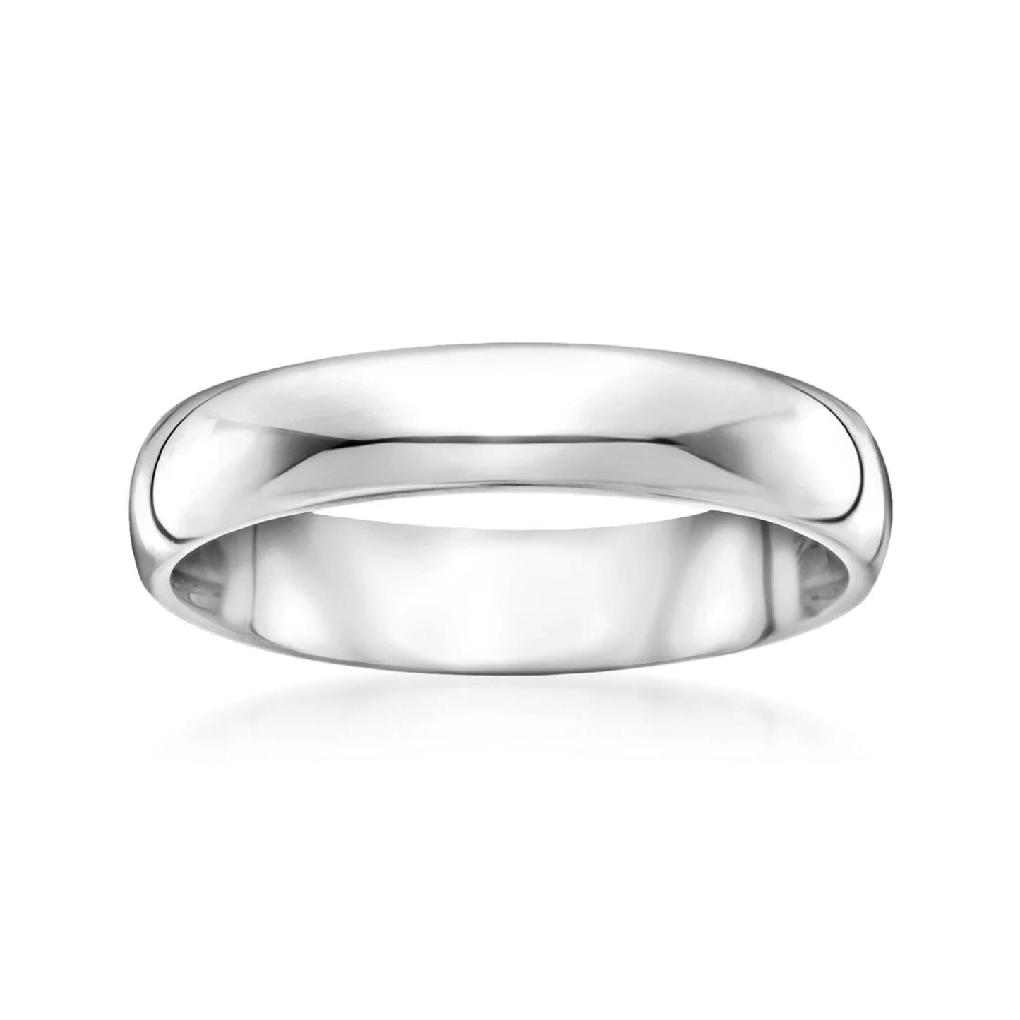 Classic Women's 4mm 14k White Gold Wedding Band