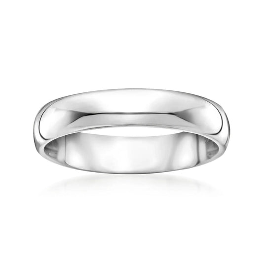 Classic Women's 4mm 14k White Gold Wedding Band