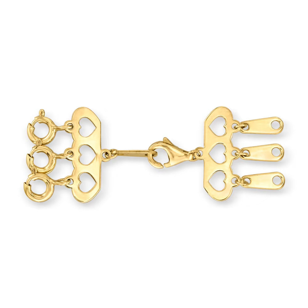 Italian 14kt Yellow Gold Layering Clasp - Luxury accessories